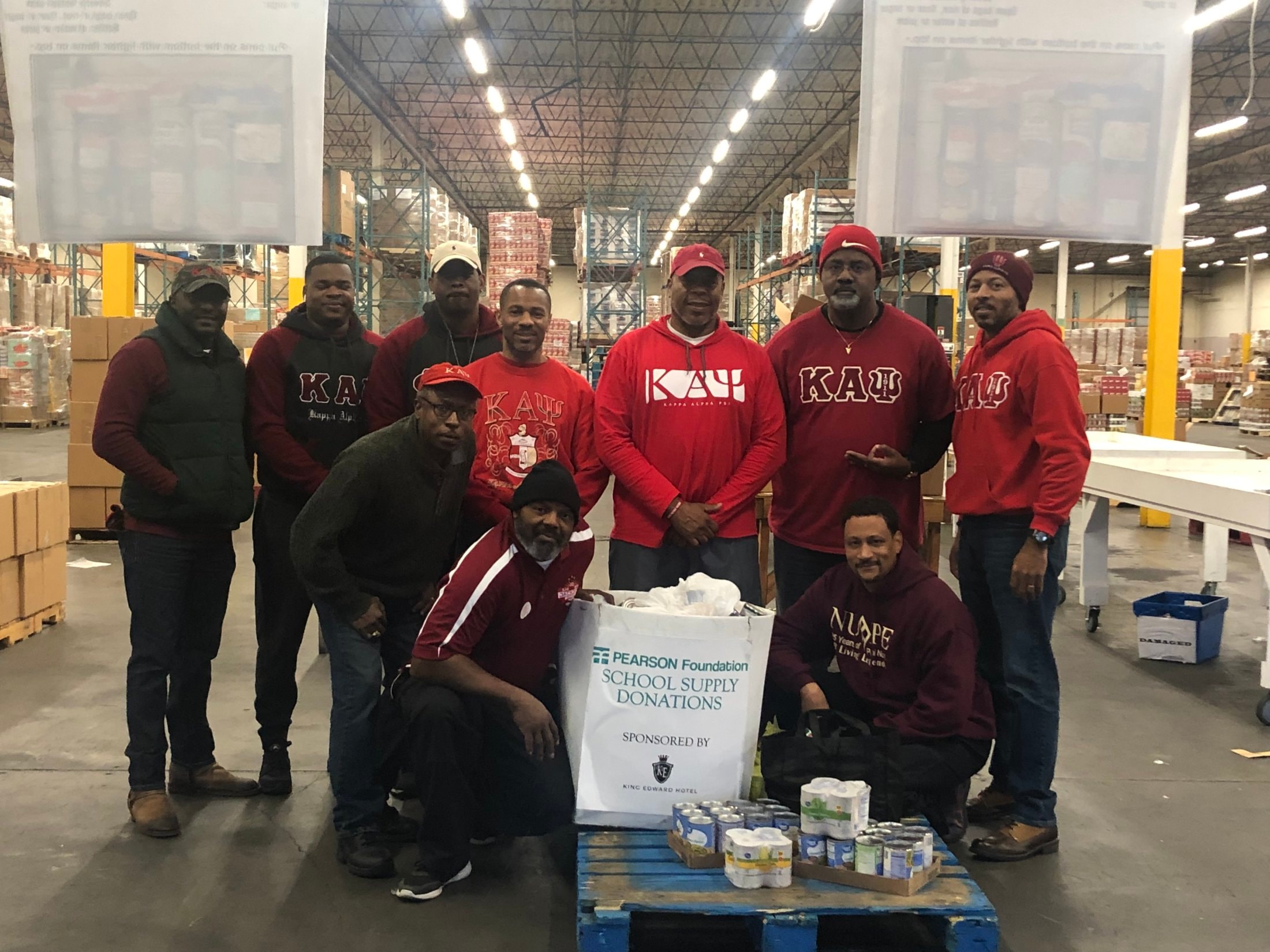 Brothers at Pearson Foundation school supply donation drive